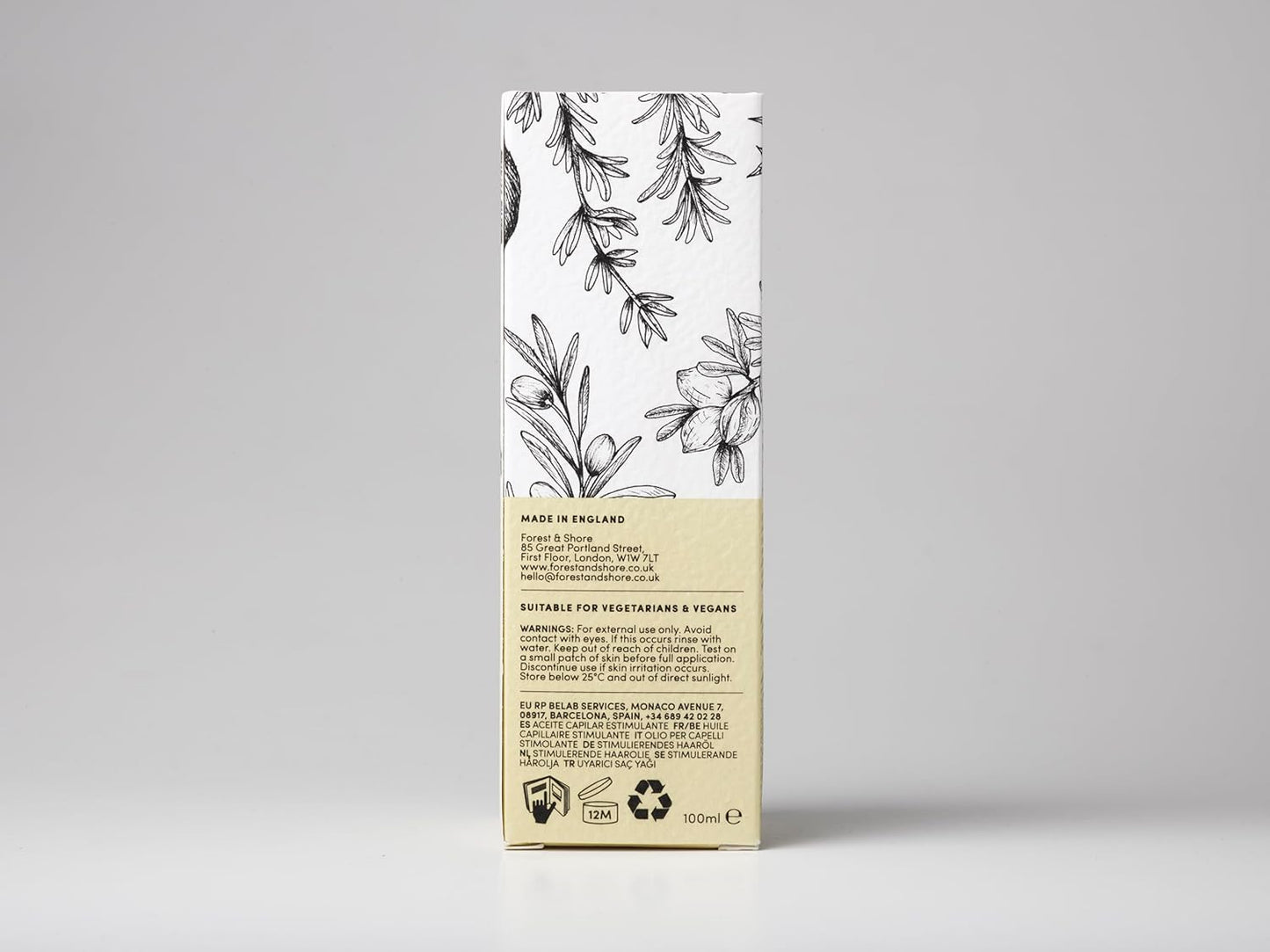 Hair Growth Oil, 100% Natural, with Caffeine, Biotin, Castor , Argan & Rosemary, Effective Serum for Damaged Hair