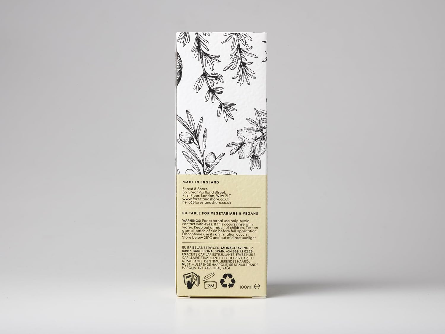 Hair Growth Oil, 100% Natural, with Caffeine, Biotin, Castor , Argan & Rosemary, Effective Serum for Damaged Hair