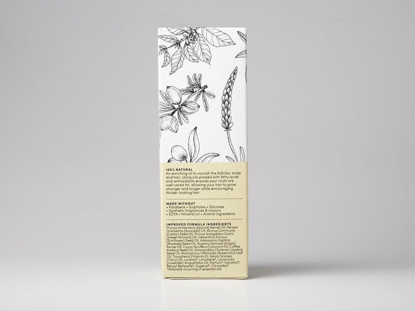 Hair Growth Oil, 100% Natural, with Caffeine, Biotin, Castor , Argan & Rosemary, Effective Serum for Damaged Hair