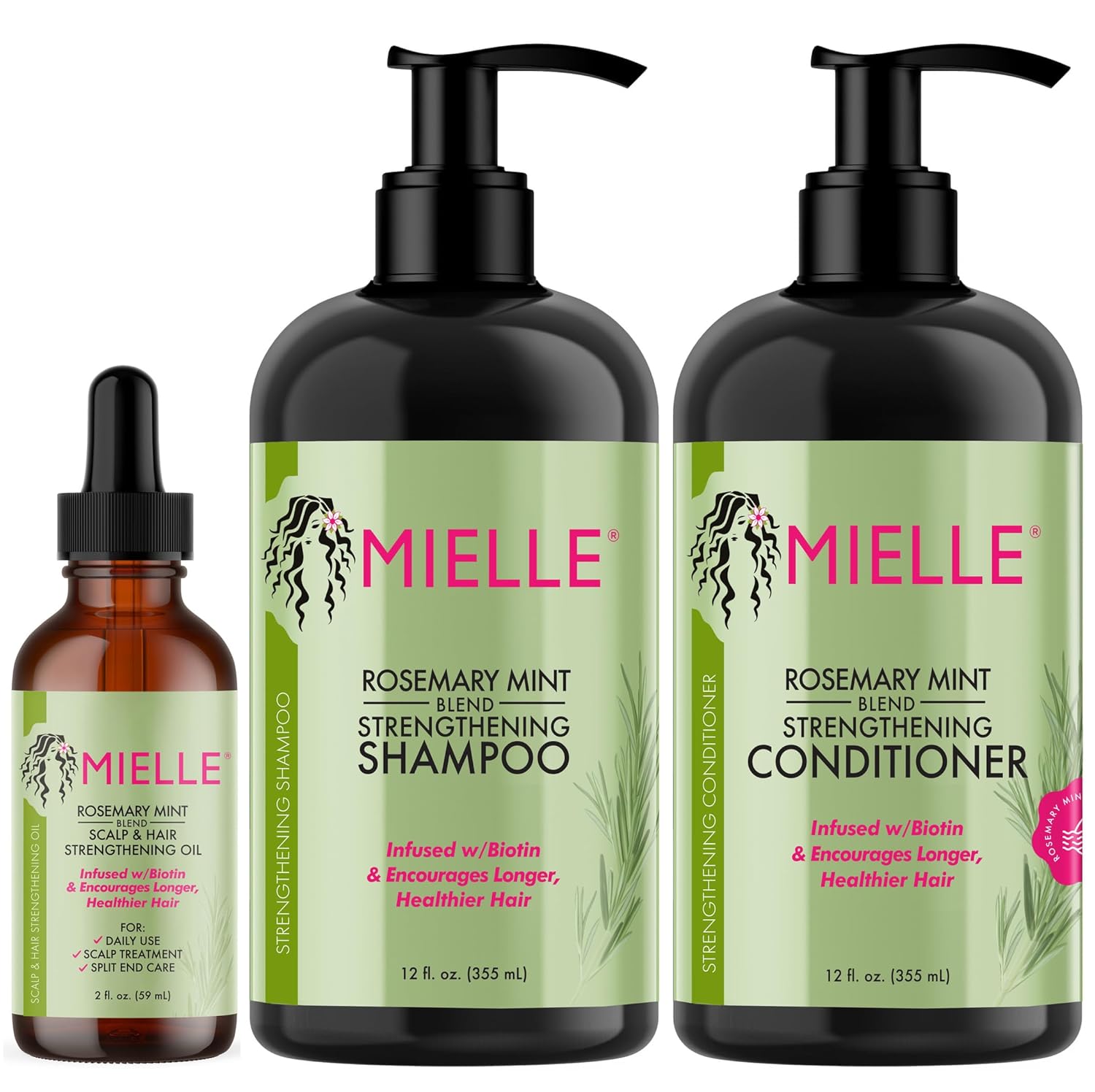 Hair Strenghtening Bundle - Oil, Shampoo and Conditioner